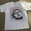 Maglietta Band Slowdive, Maglietta Unisex Bianca Stile Retro Slowdive S-5XL KH13800 Maglietta Unisex