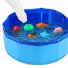 Haustier Schwimmbecken Faltbares Sommer Schwimmbecken Outdoor Rutschfest Haustierbad Haustierreinigung Wasserbecken Haustierbedarf 49x10cm