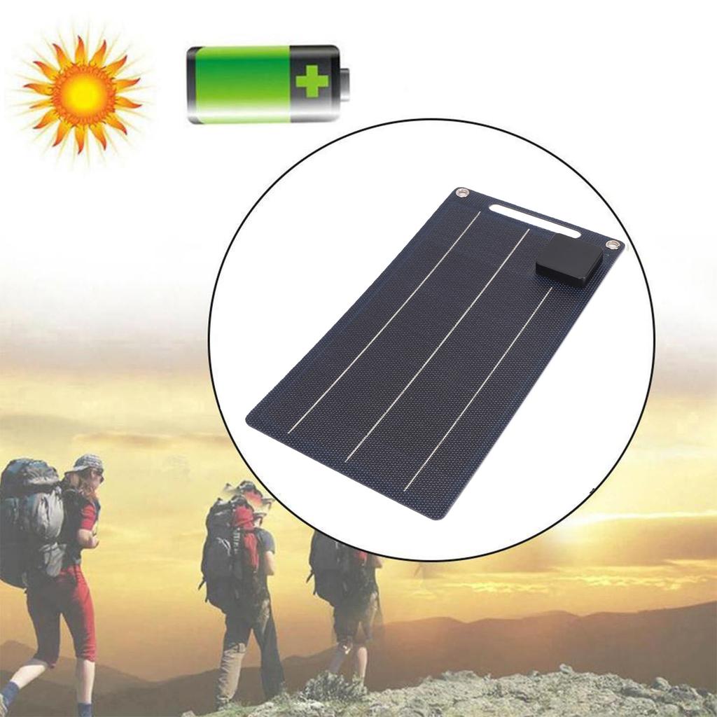 10W Solar Panel ETFE USB Type C Portable Solar  r Backup Energy Solution Water Proof for Outdoor Camping Hiking Travel