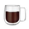 Double Wall Glass Coffee Mug Tea Cup Insulated Double Glass Mug with Handle Cup for Coffee Latte Milk Tea Office Mug Drinkware