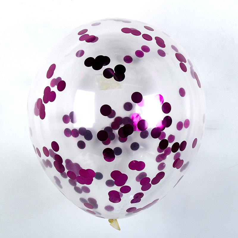 10/20/50 Pcs Colorful Confetti Balloons 12 Inch Transparent Sequin Balloons Wedding Birthday Balloons Festival Decoration Ballon 5