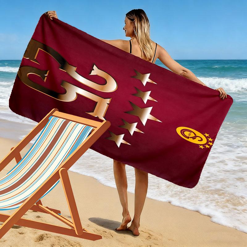 Number 25 Print Beach Towel, Large Soft Quick Dry Towel for Beach Camping Swimming