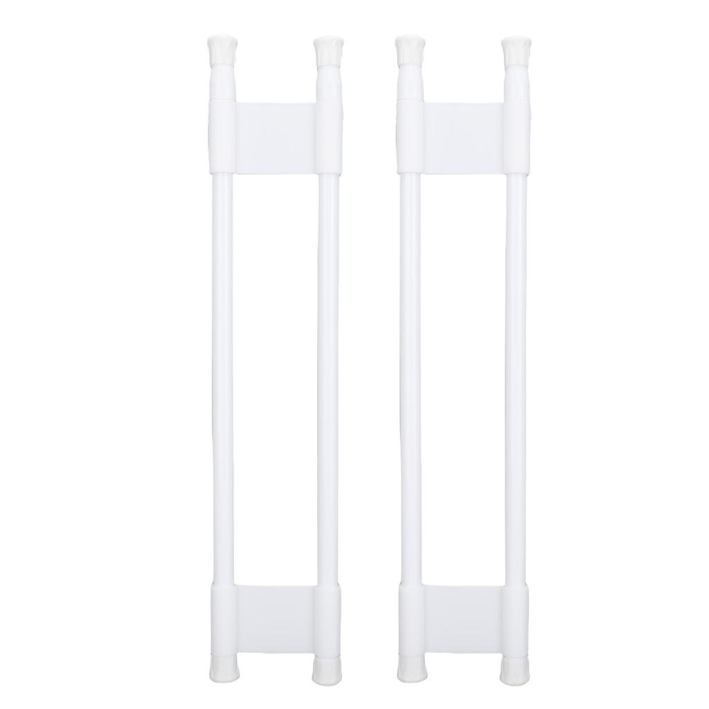 2PCS RV Refrigerator Bar Double Row 16in 28in Adjustable RV Refrigerator Tension Rods for Travel