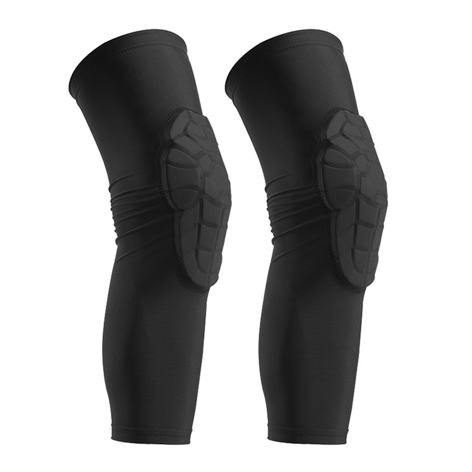 

Kids Leg Sleeves Anti Slip Leg Sleeves with Protective Knee Pads for Basketball Volleyball Skating YXL
