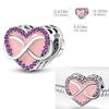 925 Copper Purple Series Beads Clip Flower Heart Star Charms Butterfly Grapes Dangle Fit Original Bangle Bracelet Zircon Gift