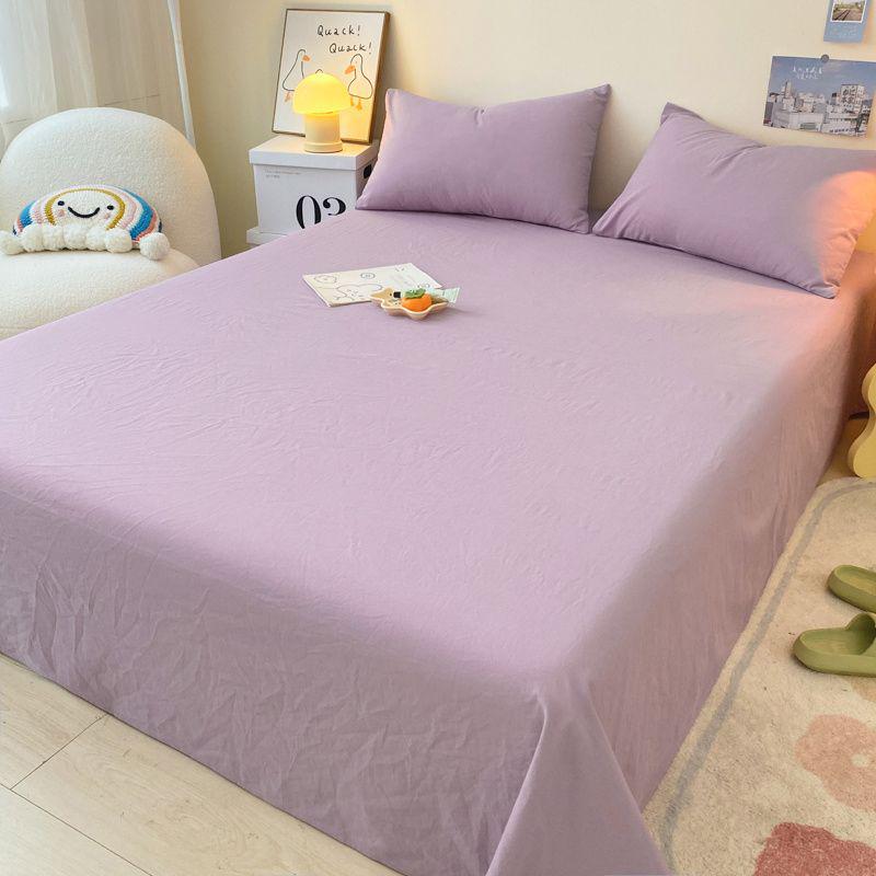 1.5m Single Bed Cotton Sheet & Pillowcase Set, Fitted for Dorms - Winter Edition