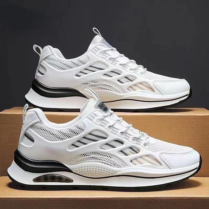 

Spring green new trendy men s shoes breathable versatile little white shoes running student casual sports shoes 44