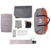 Dome Camping Tent for 4 Persons Grey and Orange Waterproof