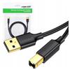 Ugreen Us135 USB 2.0 A-B Cable for Printer, Gold-Plated, 1.5M (Black)