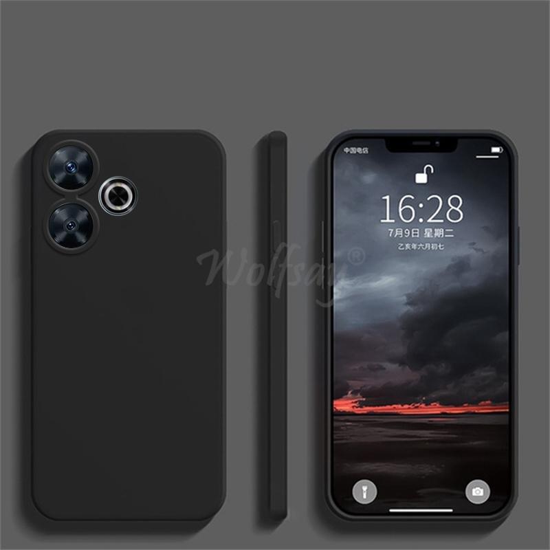 For Xiaomi POCO M6 Case Liquid Silicone Plain Rubber TPU Protector Case POCO M6 Cover TPU Phone Cover POCO M6 Case