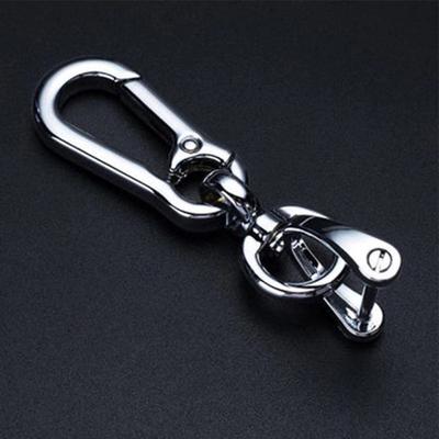 Llavero de metal con forma de herradura para coche, llavero multifunción