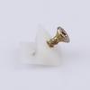 20Pcs/Lot 45 Degree Angle Plastic Corner Bracket Block For Furniture With Screws