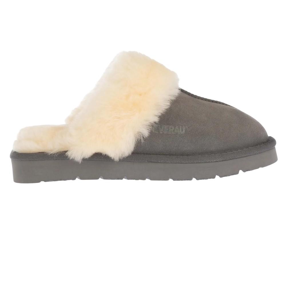 EverAu Womens/Ladies Raven Suede Slippers