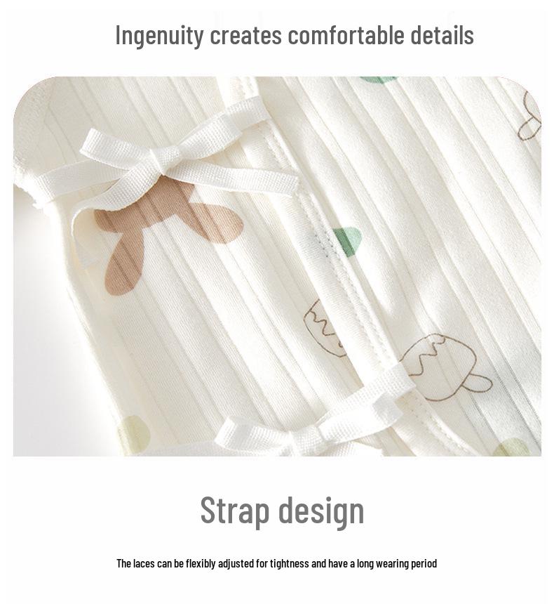 Salopetă cu mânecă lungă din bumbac pur pentru nou-născuți: Salopetă fără mâneci pentru băieți și fete, potrivită pentru tot anul