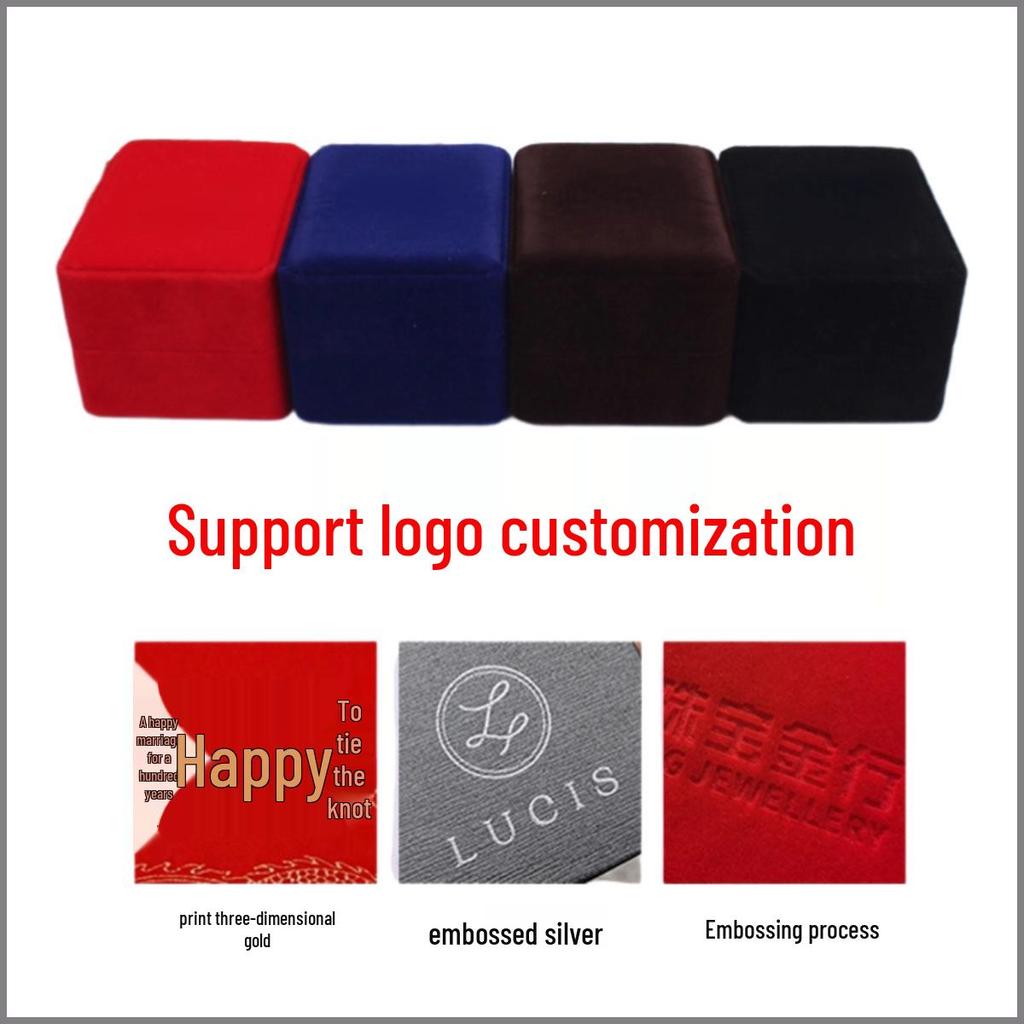 Velvet Light Luxury Single Watch Box, High-End Black Packaging for Business Watches