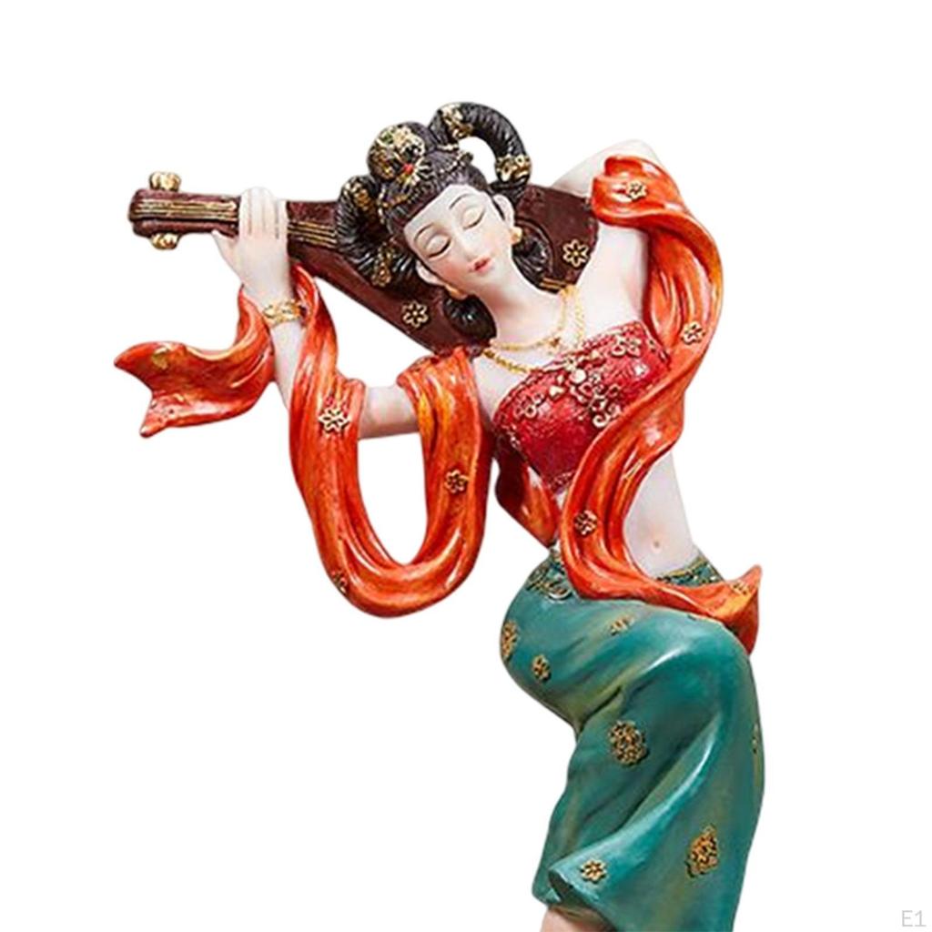 Statue Resin Art Figurine Maiden Figure Creative Collection Flying Sculpture for Home Desktop