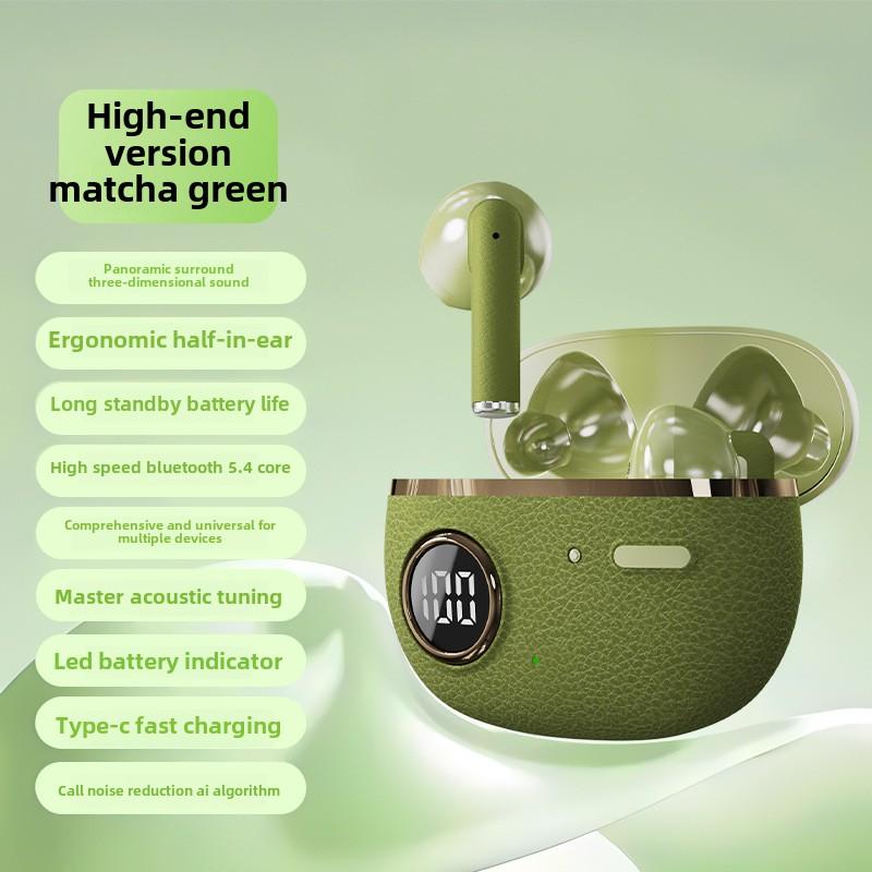 

Новые беспроводные внутриканальные стереонаушники TWS с высоким качеством звука — компактные, портативные и универсальные зелёный