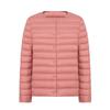 2022 Women's Slim-Fit Collarless Down Jacket - Lightweight Autumn/Winter Round Neck