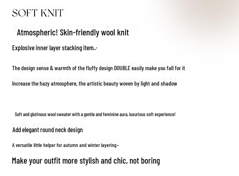 Plus Size Korean Style Wool Striped Two-Piece Cardigan - Slimming Short Autumn/Winter Top