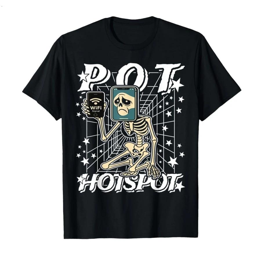 

Hotspot Halloween Italian-Brainrot Skeleton Gen Z Meme T-shirt T Shirts Short Sleeve Tops 4XL