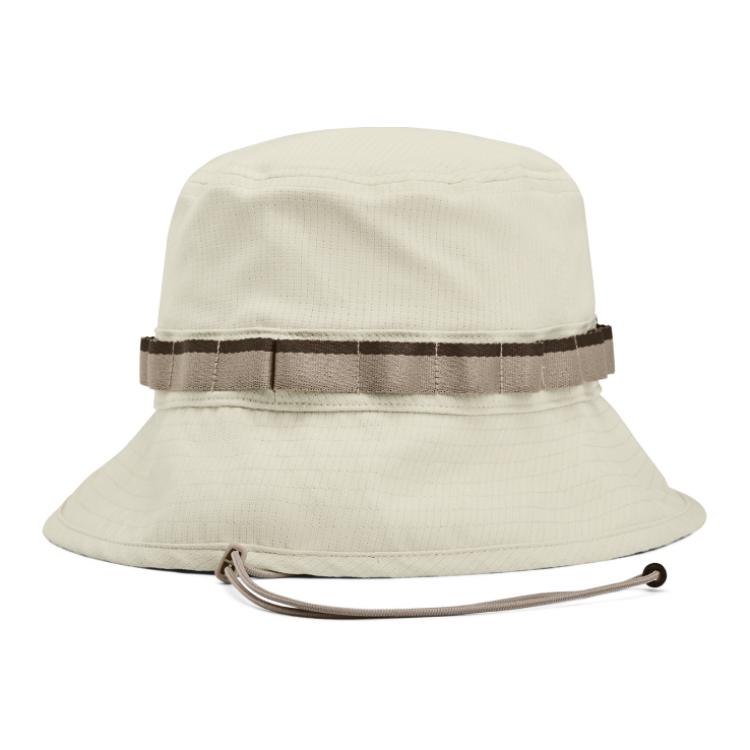 Under Armour Logo Print Design Polyester Fisherman Hat Men Hats Dusty-Pink Gray 1383434