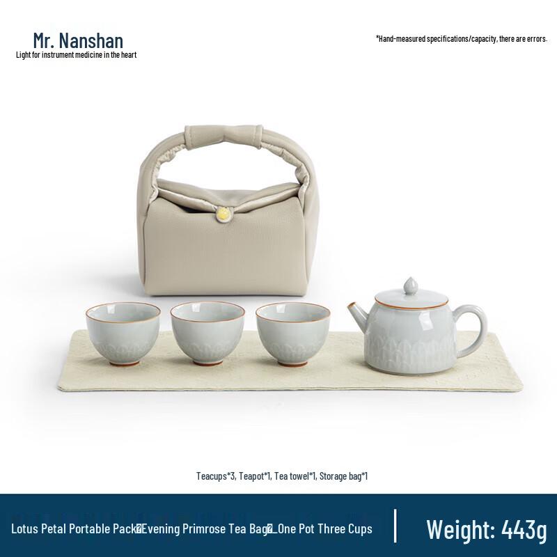 Nanshan Mr. Chinese Ceramic Portable Travel Tea Set