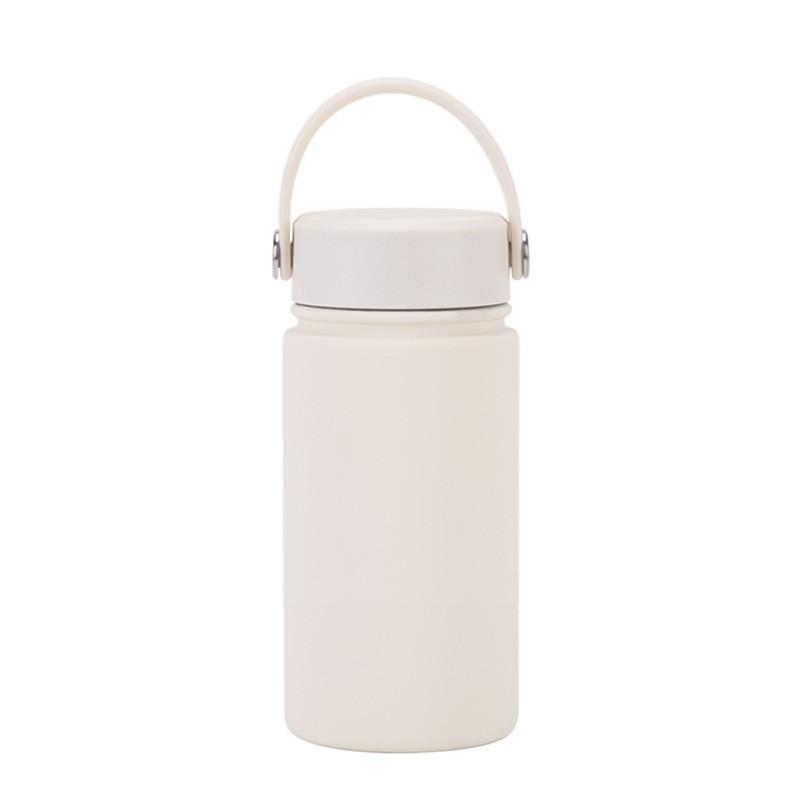350ml Stainless Steel Vacuum Insulated Sports Water Bottle With Carry Loop 316 Inner Liner Leakproof Flip Cap