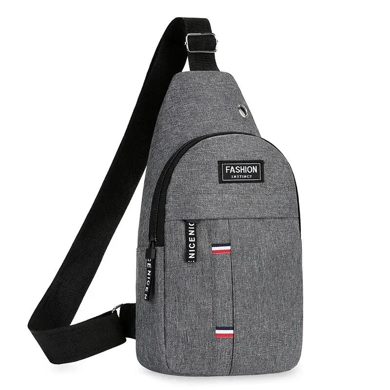 Chest Bag Men's One Shoulder Crossbody Bag Large Capacity Outdoor Sports and Leisure Fashion Small Shoulder Bag