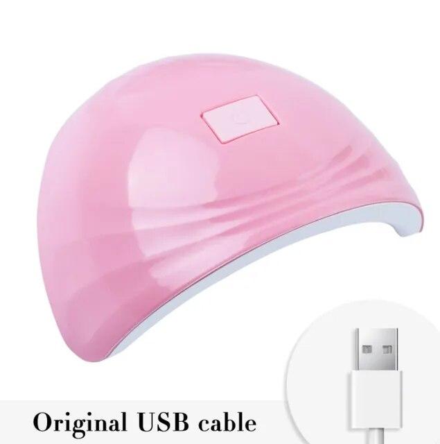 

Лампа для сушки ногтей УФ-лампа Гель-сушилка для ногтей Светодиодная УФ-лампа для машинки для ногтей Лампа для отверждения ногтей для гель-лака Инструменты для дизайна ногтей 88 Вт чёрный