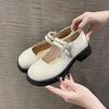 Modische Damenpumps mit mittleren Absätzen Damen Mary Jane Schuhe Mokassins Runde Zehen Frühling Hohe Qualität 39 Elegant Kleid Mode Slipper