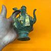 Spirit Pot with Lid Ornate Decorative Metal Ewer Sculptural Antique Style