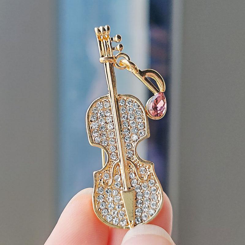 Creative Personality Beating Music Note Brooch Design Sense Suit Corsage Cardigan Accessories Exquisite Niche Pin Collar Pin Women