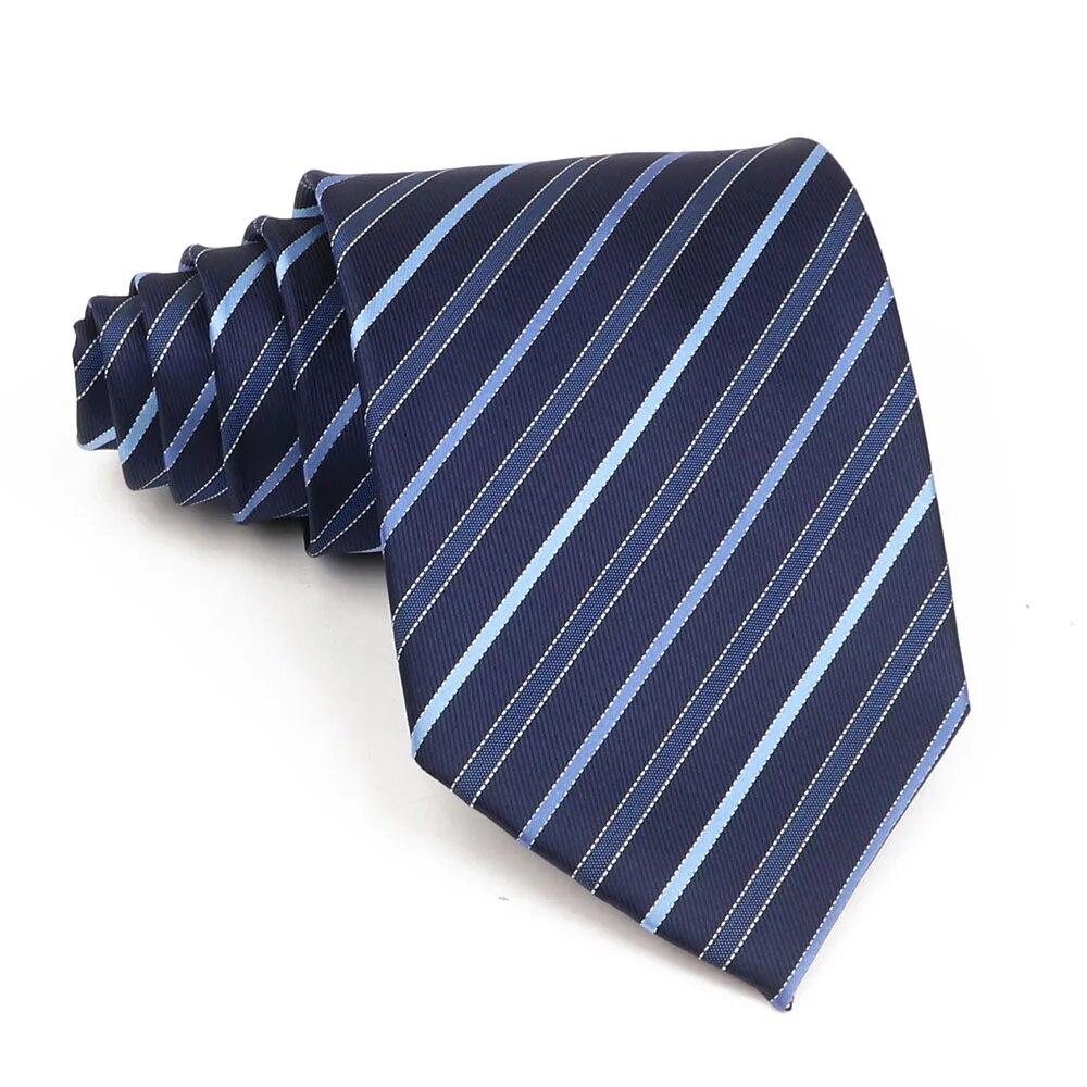 Lüks erkek Kravat 9 CM Geniş Çizgili Nokta Kravat Günlük Giyim Düğün Ofis Partisi