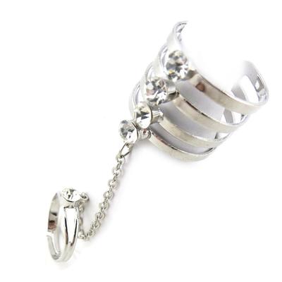 [N0965] - Silver White 'Cléopatra' Designer Ring