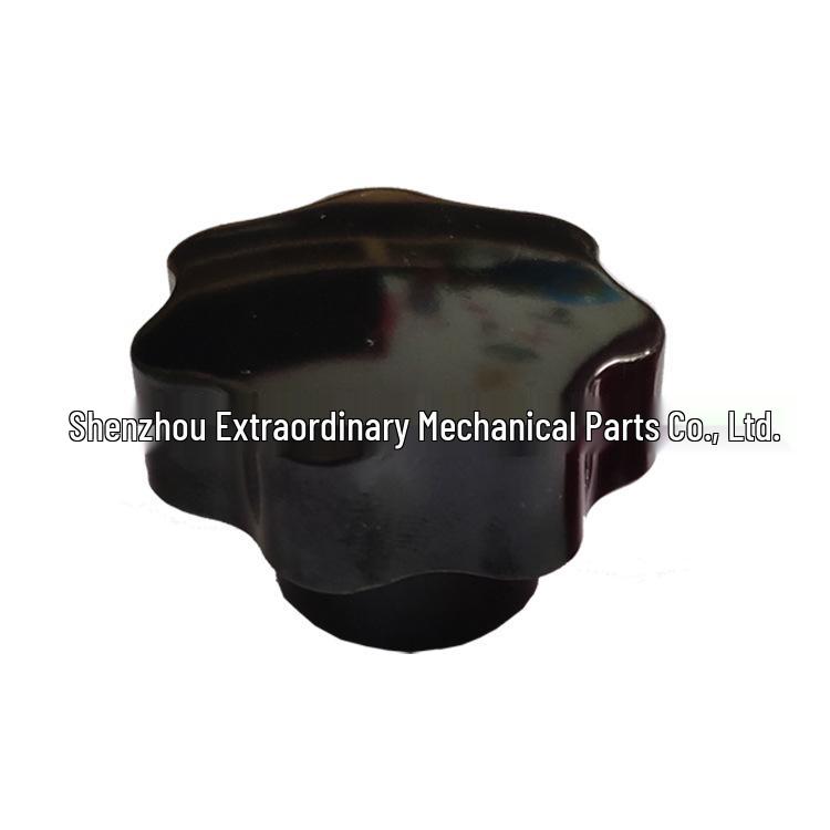 Plum Blossom Bakelite Star-Shaped Brass Knob with Internal Thread