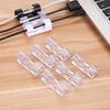 Plastic Material Cable Management Clips Self Adhesive Cord Holder  PC Cable Organization