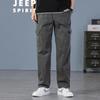 JEEP SPIRIT Men's Loose Fit Straight Leg Cargo Pants