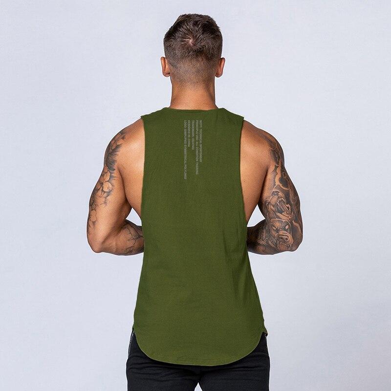 Workout Singlets Gym Clothing Bodybuilding Mesh Fitness Mens Tank Top Vest Muscle Sleeveless Sportswear Undershirt Stringer