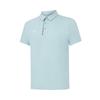 Casual Fashion Commuting Solid Color Comfortable Breathable Short Sleeve Polo Shirt Men Tops Forget-Me-Not-Blue APLW245-9
