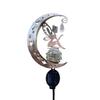 Solar Garden Light, Butterfly Fairy Moon Figurine Stake Light, Outdoor Waterproof Solar Powered Pathway Light for Patio, Lawn, Yard Decor
