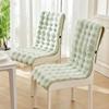 Plush Non-Slip Backrest Seat Cushion for Chairs - Winter Living Room or Office Use