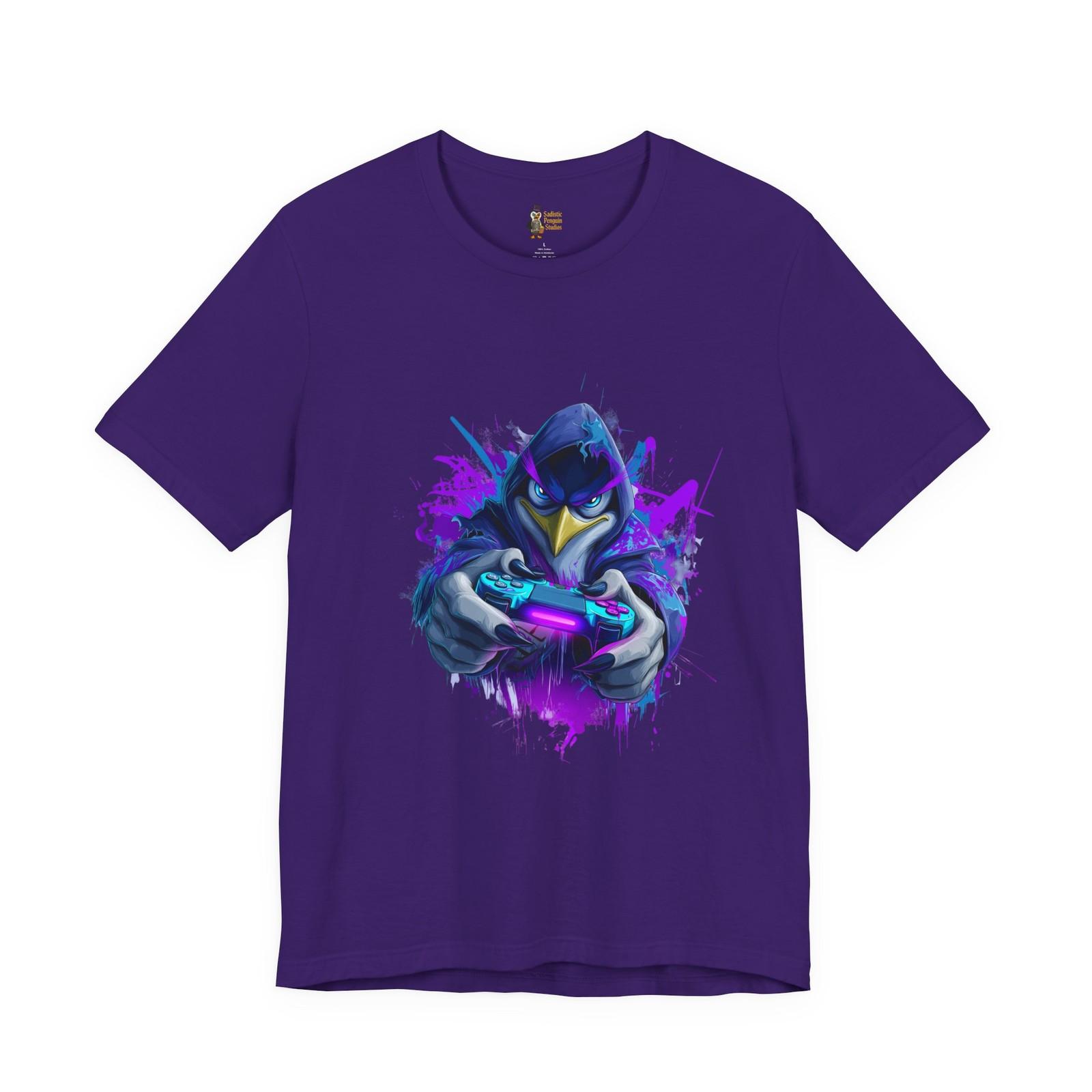 Funny Gaming Penguin Shirt, Game Controller Shirt, Video Games Gifts for Him S разноцветный