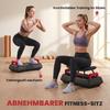 Vibration Plate Quiet Vibration Platform with Seat 99 Intensity Levels 3 Preset Programs Height-Adjustable & Removable Handles