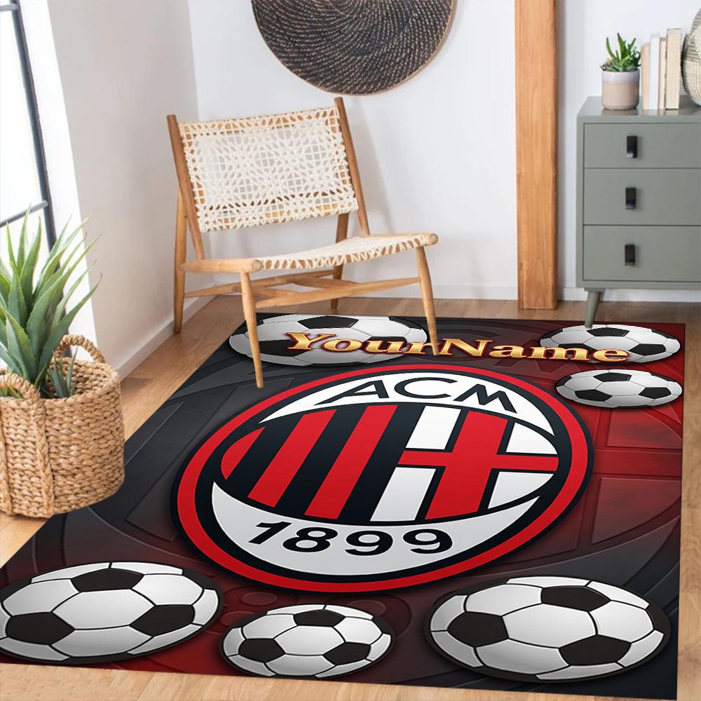 Ac Milan Gepersonaliseerd Naam Vloermat Perfect voor Decoratie kamer Woonkamers Eetkamer Keuken Antislip Tapijt Kantoor Huisdecoratie
