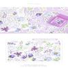 46 Pieces/box of Purple Flower Box Stickers Handmade DIY Decorative Collage Sealing Stickers Student Supplies Sealing Sticker