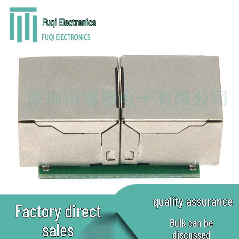 RJ45 Horizontal Female Socket Extension Board Network Port Adapter