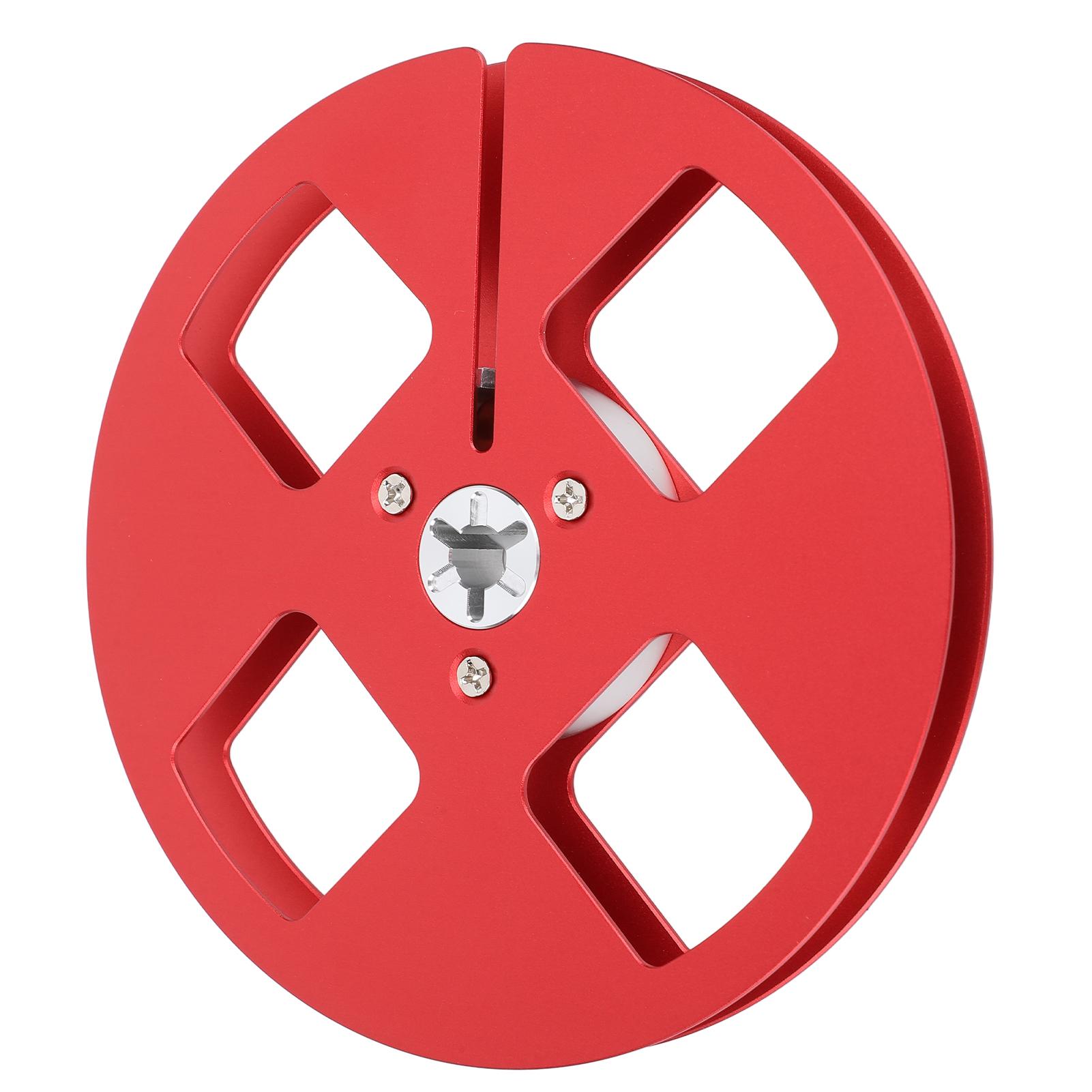 

1Celsius4 5 Inch Empty Tape Reel 4 Holes Open Reel Sound Tape Empty Reel Aluminum Alloy for Reel to Reel Cassette Players NAB Flange