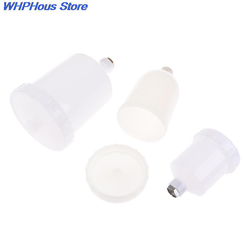 125/250/600ml Plastic Spray Paint Cup Sprayer Cup Air Gravity Feed Paint Spray Pot Thread Connector For Spray Gun Parts