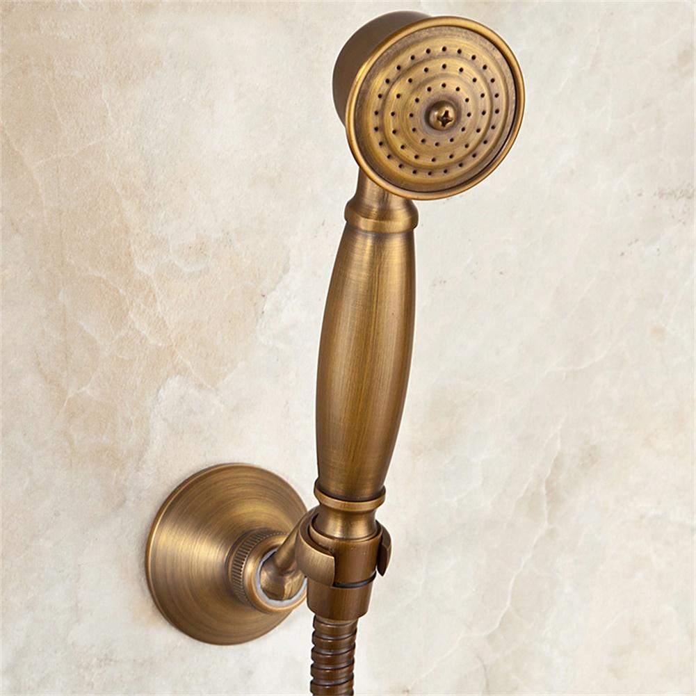 Brass Shower Head Handheld Shower Replacement Leak-resistant Pressurized Design Removable Design Rust-resistant