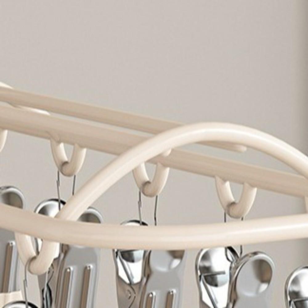 Stainless Steel Sock Drying Rack Windproof Clothes Hanger Portable Underwear Holder Outdoor Drying